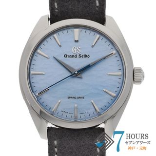 セイコー(SEIKO)の【120781】SEIKO セイコー  SBGY007/9R31-0AD0 エレガンスコレクション ブルーダイヤル SS/レザー スプリングドライブ ギャランティーカード 純正ボックス 腕時計 時計 WATCH メンズ 男性 男 紳士【中古】(腕時計(アナログ))