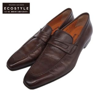 サントーニ(Santoni)のサントーニ SANTONI サントーニ 8557 レザー ローファー シューズ メンズ ダークブラウン 5 1/2 5 1/2(その他)