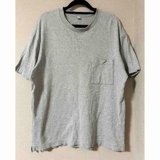 ユニクロ(UNIQLO)のUNIQLO オーバーサイズクルーネックT  M グレー(Tシャツ/カットソー(半袖/袖なし))