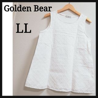 ゴールデンベア(Golden Bear)の◆Golden Bearゴールデンベア　レース　ノースリーブカットソー　LL◆(カットソー(半袖/袖なし))