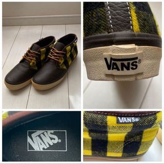 ヴァンズ(VANS)の未使用 美品 vans バンズ チャッカ ブーツ レザー 革 切替  28cm(スニーカー)