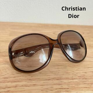 クリスチャンディオール(Christian Dior)のクリスチャンディオール　GLOSSY　サイドロゴ　サングラス　ブラウン系(サングラス/メガネ)