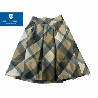 ブルーレーベルクレストブリッジ(BLUE LABEL CRESTBRIDGE)のBLUE LABEL ブルーレーベル・クレストブリッジ　プリーツ・スカート(ミニスカート)