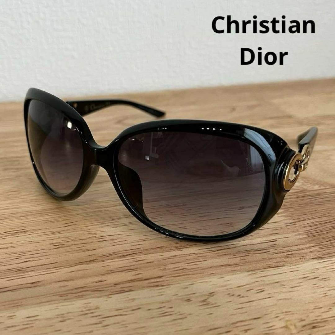 Christian Dior(クリスチャンディオール)のクリスチャンディオール　Dior Lady 1FS　サングラス　ロゴ　ブラック レディースのファッション小物(サングラス/メガネ)の商品写真