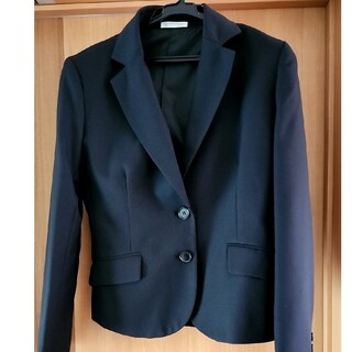 シマムラ(しまむら)のブラック　スーツ　シンプル　スカートスーツ　ビジネス(スーツ)
