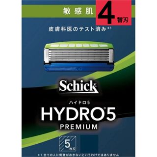 正規品 シック ハイドロ5 プレミアム 替刃 敏感肌用 髭剃り 剃刃 4枚セット(カミソリ)