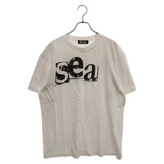 ゴッドセレクショントリプルエックス(GOD SELECTION XXX)のGOD SELECTION XXX ゴッドセレクショントリプルエックス ×WIND AND SEA Stencil Logo Print Tee ウィンダンシー ステンシルロゴプリント 半袖Tシャツ ホワイト(Tシャツ/カットソー(半袖/袖なし))