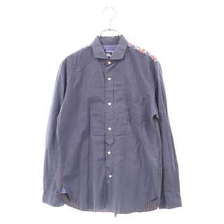 ジュンヤワタナベコムデギャルソン(JUNYA WATANABE COMME des GARCONS)のJUNYA WATANABE COMME des GARCONS ジュンヤワタナベ コムデギャルソン ドット×ストライプ ロングスリーブシャツ 長袖 ネイビー WS-B008(シャツ)