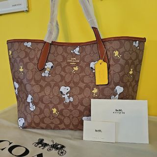 COACH - コーチ スヌーピー トートバッグ COACH ウッドストック 新品 人気 可愛い