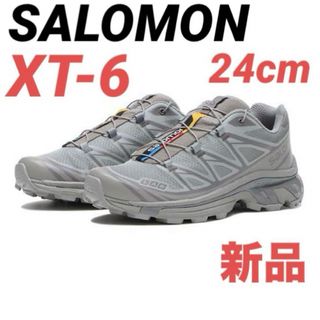 サロモン(SALOMON)の【新品】Salomon サロモン XT-6 ADV グレー　24cm(スニーカー)