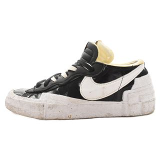 ナイキ(NIKE)のNIKE ナイキ ×sacai BLAZER LOW BLACK PATENT ナイキ サカイ ブレーザー LOW ブラックパテント ローカットスニーカー ブラック US8.5 DM6443-001(スニーカー)