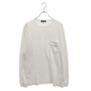 コムデギャルソン(COMME des GARCONS)のCOMME des GARCONS HOMME コムデギャルソンオム 19AW ロゴプリント 長袖Tシャツ ホワイトHD-T010(Tシャツ/カットソー(七分/長袖))