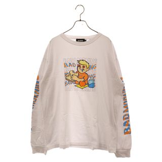 X-LARGE エクストララージ L/S TEE BAD MORNING バッド モーニング プリント 長袖Tシャツ カットソー ホワイト 101211011029