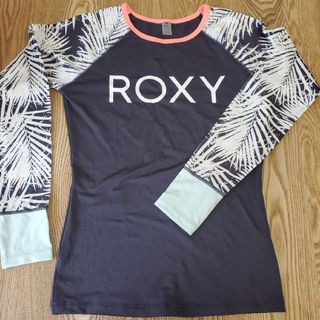 ロキシー(Roxy)のROXY 水着 ラッシュガード ボタニカル ネイビー ブラック チャコール(水着)