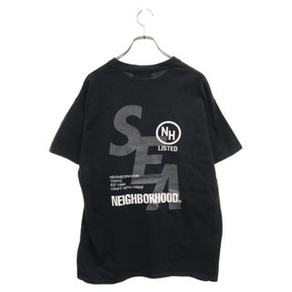 ウィンダンシー(WIND AND SEA)のWIND AND SEA ウィンダンシー ×NEIGHBORHOOD ネイバーフッド プリント半袖Tシャツカットソー ブラック 211ELWSN-STMO2S(Tシャツ/カットソー(半袖/袖なし))