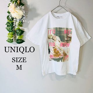 ユニクロ(UNIQLO)のUNIQLO ユニクロ　UT Tシャツ プリントシャツ　綿100% ホワイト　M(Tシャツ(半袖/袖なし))