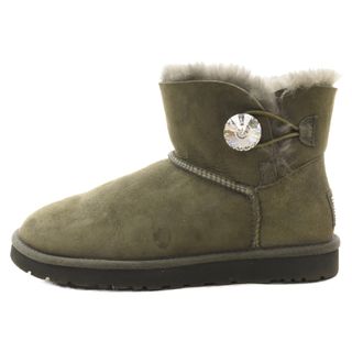 アグ(UGG)のUGG アグ Mini Bailey Button Bling ミニベイリー ボタン ブリング ムートン ショートブーツ レディース カーキ(ブーツ)