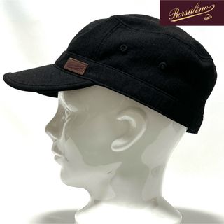 ボルサリーノ(Borsalino)の【新品】Borsalinoボルサリーノ日本製レザーロゴ付軽量速乾メッシュキャップ(キャップ)