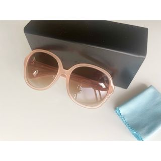 【極美品】GIVENCHY3点① シャンパンピンクサングラス ②ケース ③クロス