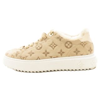 LOUIS VUITTON - LOUIS VUITTON ルイヴィトン 22AW タイムアウトライン モノグラム ファースウェードレースアップローカットスニーカー ベージュ FA0242