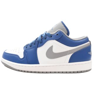 ナイキ(NIKE)のNIKE ナイキ AIR JORDAN 1 LOW TRUE BLUE エアジョーダン1 ロー トゥルーブルー ローカットスニーカーシューズ ブルー/グレー US10 553558-412(スニーカー)