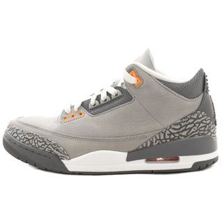 ナイキ(NIKE)のNIKE ナイキ AIR JORDAN 3 RETRO エアジョーダン 3 レトロ ローカットスニーカー グレー US8.5/26.5cm CT8532-012(スニーカー)