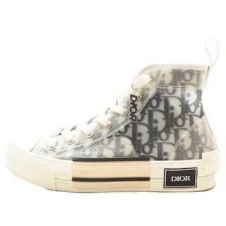 ディオール(Dior)のDIOR ディオール B23 High Top Sneakers オブリーク総柄ハイカットスニーカー ホワイト 3SH118YJP(スニーカー)