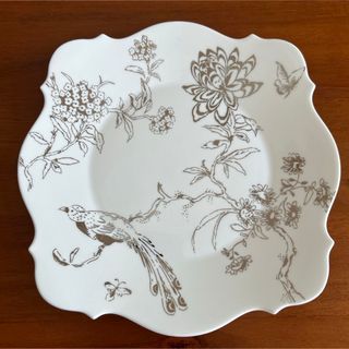 ウェッジウッド(WEDGWOOD)のウェッジウッド ジャスパーコンラン バロックプラチナ スクエアプレート(食器)