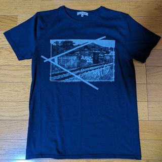 グローバルワーク(GLOBAL WORK)のメンズ　半袖シャツ　紺(Tシャツ/カットソー(半袖/袖なし))