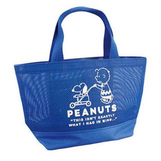 PEANUTS. スヌーピー　メッシュ　トートバッグ　ランチバッグ