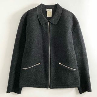 agnes b. - 30e4 agnes b. homme アニエスベー オム フランス製 VINTAGE WOOL JACKET ジップアップブルゾン 2 ブラック ビンテージ ジャケット