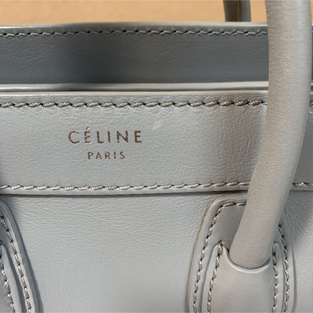 celine(セリーヌ)のセリーヌ ラゲージナノ ショルダーバッグ ライトブルー 2way CELINE レディースのバッグ(ショルダーバッグ)の商品写真