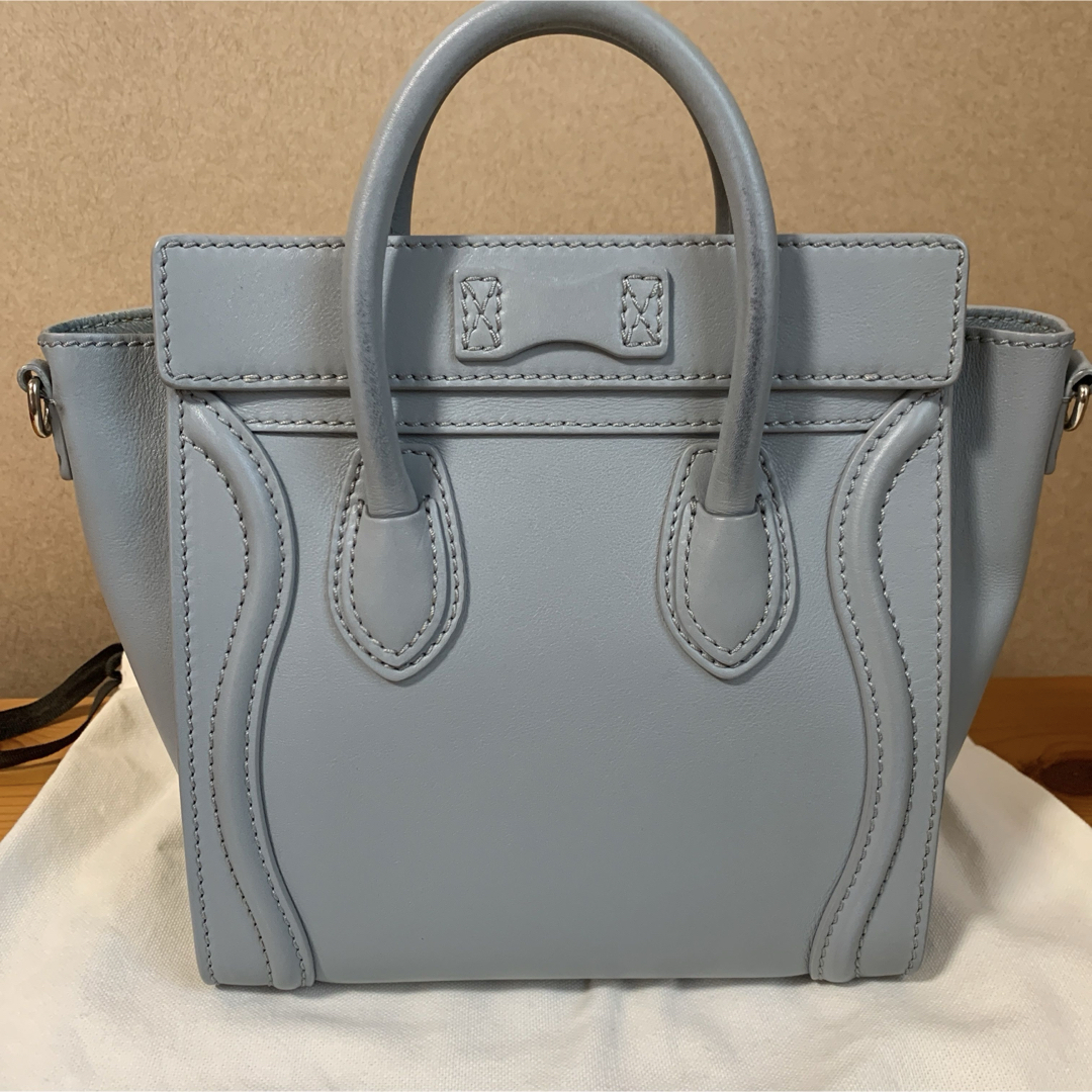 celine(セリーヌ)のセリーヌ ラゲージナノ ショルダーバッグ ライトブルー 2way CELINE レディースのバッグ(ショルダーバッグ)の商品写真