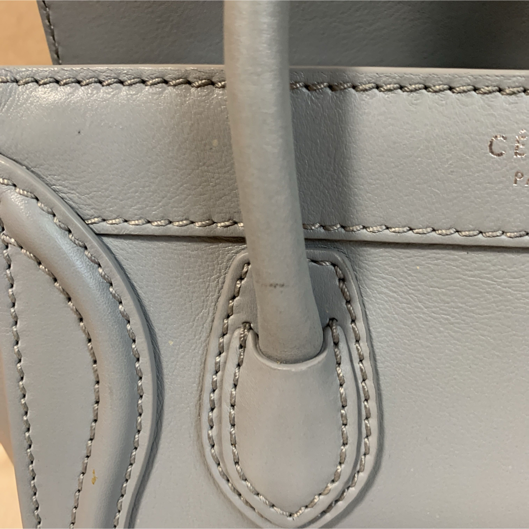 celine(セリーヌ)のセリーヌ ラゲージナノ ショルダーバッグ ライトブルー 2way CELINE レディースのバッグ(ショルダーバッグ)の商品写真