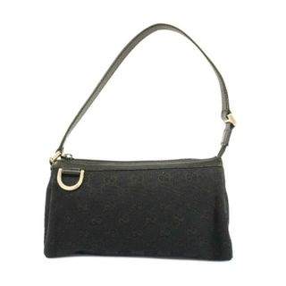 グッチ(Gucci)の【4ia0453】グッチ ポーチ/GGキャンバス/アビー/145750/キャンバス/ブラック/ゴールド金具 【中古】 レディース(ポーチ)