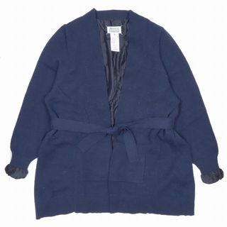 Maison Martin Margiela - メゾンマルジェラ 1 ベルテッド ミックスニット ガウンコート カーディガン 