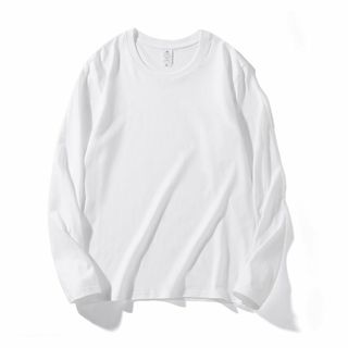 [SooPii] ロングTシャツ レディース メンズ ロンT 長袖 ロングスリー(その他)