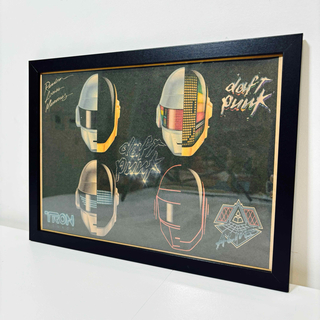 【黒額付きポスター】ダフトパンクDaft Punk11(新品)(ポスターフレーム)