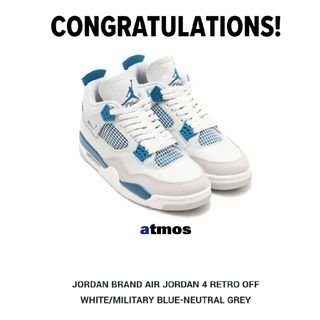 ナイキ(NIKE)のNIKE AIRJORDAN4 RETRO INDUSTRYBLUE 27cm(スニーカー)