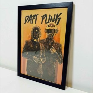 【黒額付きポスター】ダフトパンクDaft Punk12(新品)(ポスターフレーム)