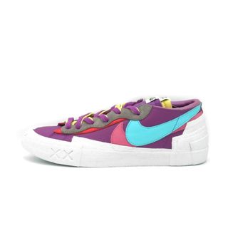 ナイキ(NIKE)のナイキ NIKE × サカイ sacai × カウズ KAWS ■ 【 BLAZER LOW PURPLE DUSK DM7901 500 】 ブレーザー ロー パープル ダスク スニーカー f21838(スニーカー)