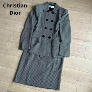 Christian Dior - クリスチャンディオール　ツイード生地　ダブル　スカートスーツ　セットアップ　１１