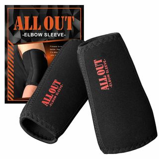 ALLOUT　エルボースリーブ 肘サポーター 筋トレ ウェイトトレーニング (トレーニング用品)