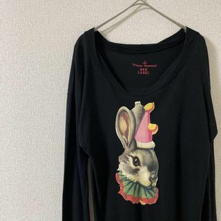 ヴィヴィアンウエストウッド(Vivienne Westwood)の超希少✨ヴィヴィアンウエストウッド　変形シャツ　バニー　アシンメトリー　Lサイズ(Tシャツ(長袖/七分))