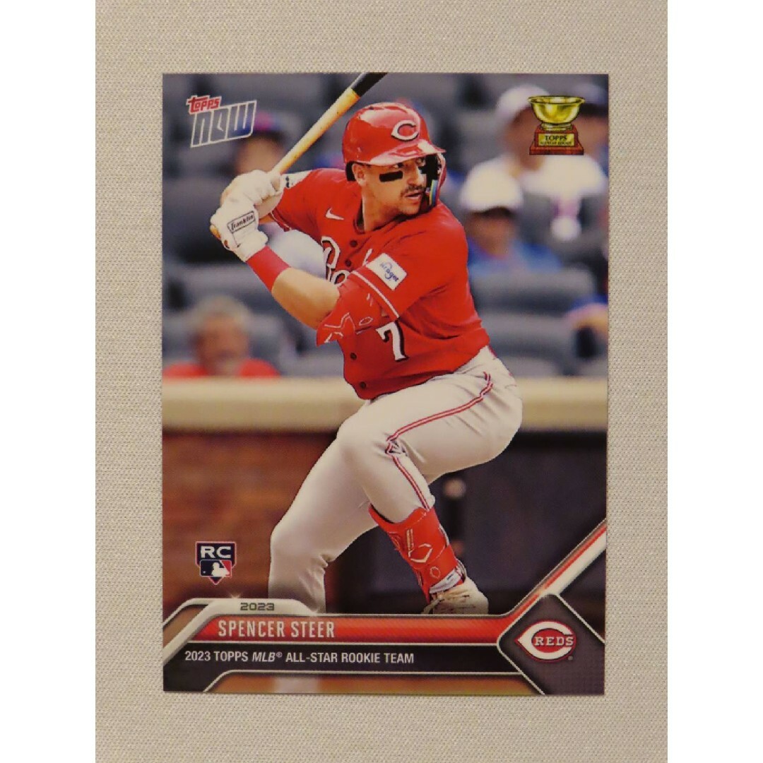 Topps(トップス)のtopps now カード スペンサー・スティアー Spencer Steer エンタメ/ホビーのタレントグッズ(スポーツ選手)の商品写真