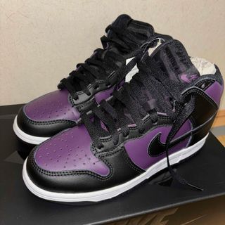 ナイキ(NIKE)のNIKE ダンク ハイカット パープル×ブラック(スニーカー)