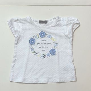 BeBeべべ 半袖Tシャツ　80 女の子　お花