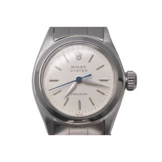 ROLEX - ROLEX ロレックス 時計 Ref.6410 オイスタープレシジョン 手巻き ホワイト ステンレススチール 美品 中古 62874