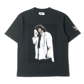 パレス(PALACE)のPALACE パレス Tシャツ サイズ:L 23SS WWE マンカインド ソック フォトグラフィック クルーネック 半袖Tシャツ WWE Mankind Sock T-Shirt ブラック 黒 トップス カットソー【メンズ】【中古】(Tシャツ/カットソー(半袖/袖なし))