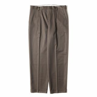 新品同様 WACKO MARIA ワコマリア パンツ サイズ:XL 22AW DORMEUIL ラメ ストライプ プリーツ スラックスパンツ GLITTER STRIPED PLEATED TROUSERS ブラウン ボトムス ズボン コラボ【メンズ】【中古】